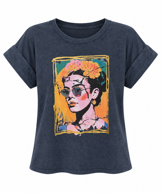 Floral Portrait Italian Graphic Tee