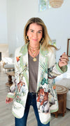 Tropic Jungle Italian Blazer-160 Jackets-Italianissimo-Coastal Bloom Boutique, find the trendiest versions of the popular styles and looks Located in Indialantic, FL