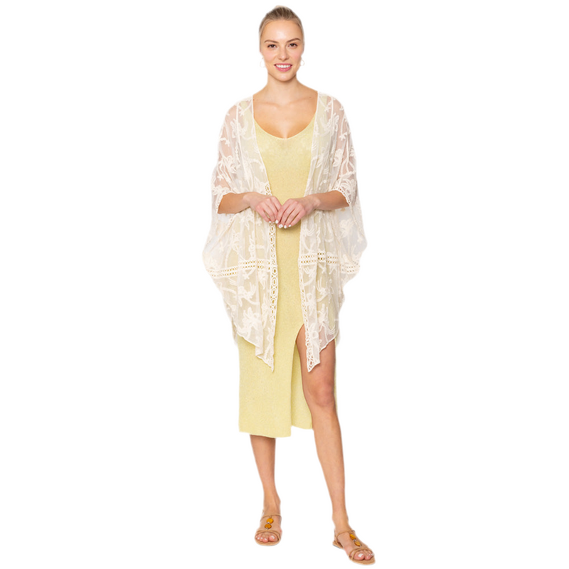 Garden Whisper Embroidered Kimono-150 Cardigans/Layers-NYW-Coastal Bloom Boutique, find the trendiest versions of the popular styles and looks Located in Indialantic, FL