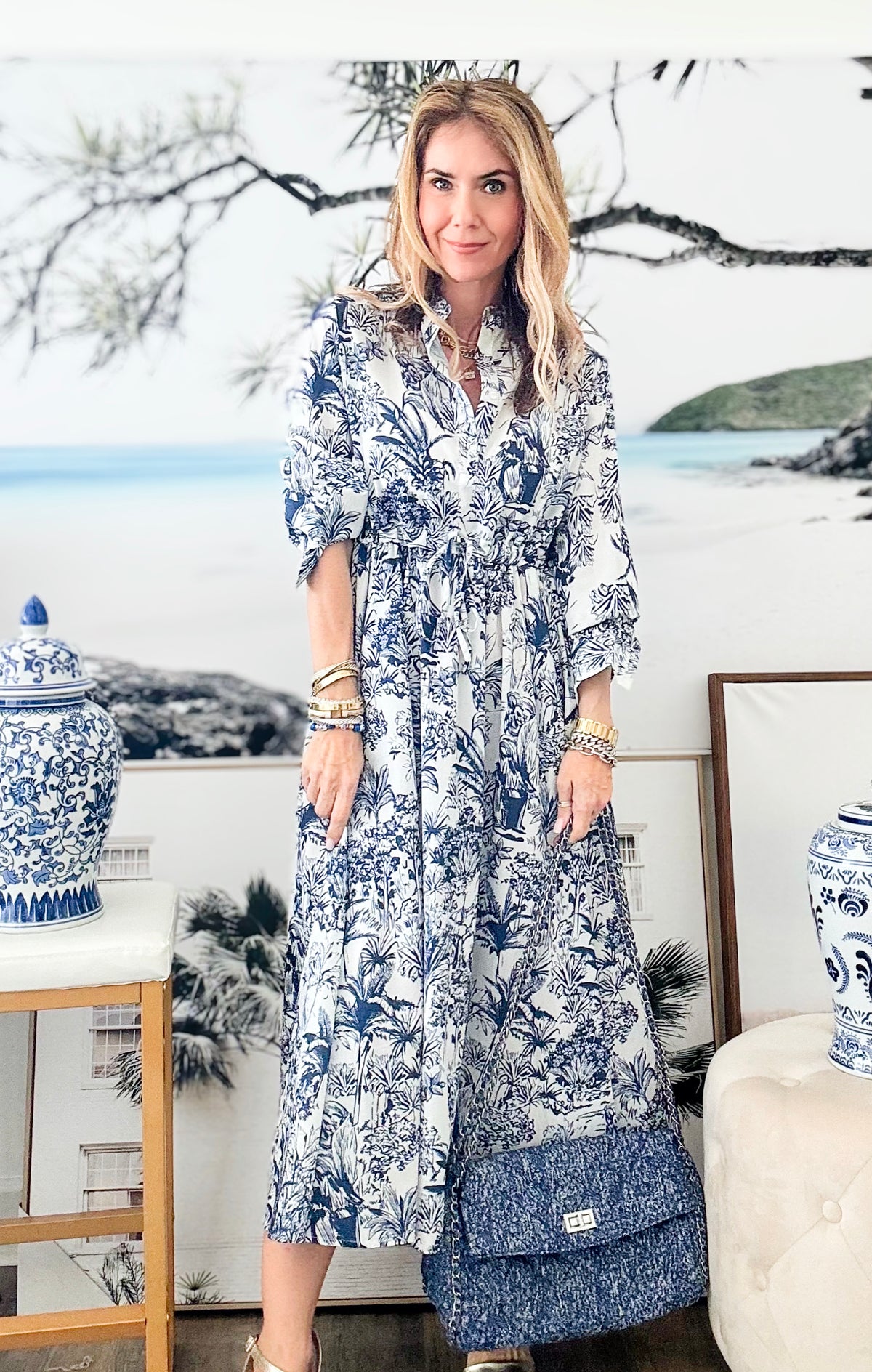 Floral Ruffle Shirt Dress-200 Dresses/Jumpsuits/Rompers-SUNDAYUP-Coastal Bloom Boutique, find the trendiest versions of the popular styles and looks Located in Indialantic, FL