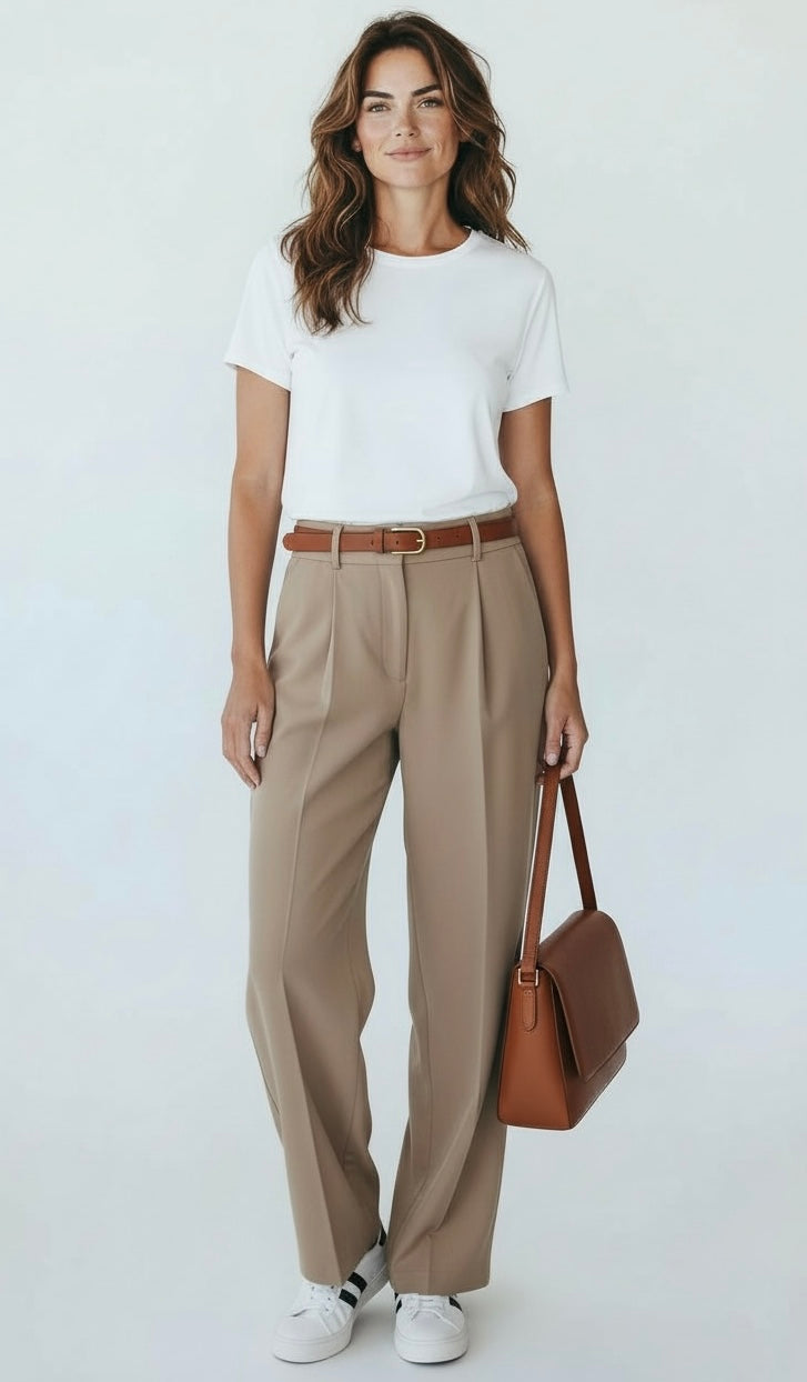 Soft Horizon Pleated Trousers-170 Bottoms/Shorts-Rousseau-Coastal Bloom Boutique, find the trendiest versions of the popular styles and looks Located in Indialantic, FL
