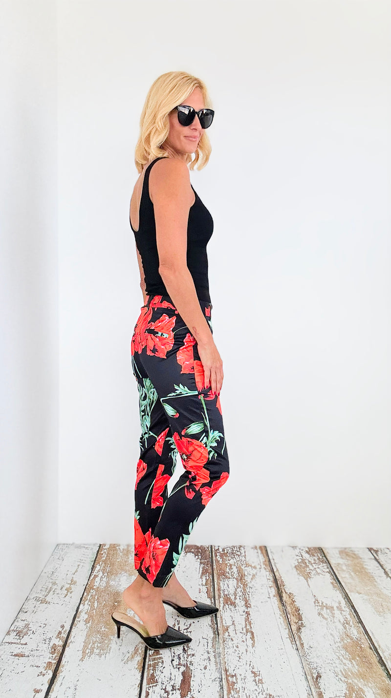 Tropic Bloom Pants-170 Bottoms-OVI-Coastal Bloom Boutique, find the trendiest versions of the popular styles and looks Located in Indialantic, FL