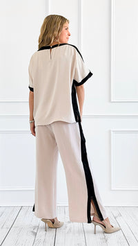 Effortless Chic Pant Set with Dolman Sleeve Top-170 Bottoms-Jodifl-Coastal Bloom Boutique, find the trendiest versions of the popular styles and looks Located in Indialantic, FL