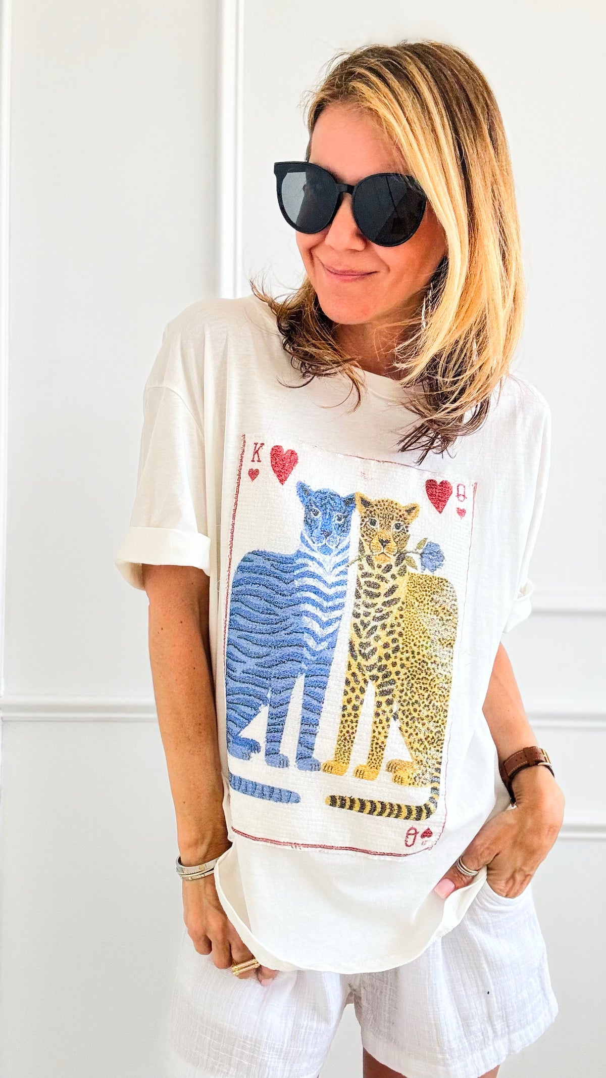 Wild Love Royals Italian Tee-120 Graphic-Italianissimo-Coastal Bloom Boutique, find the trendiest versions of the popular styles and looks Located in Indialantic, FL