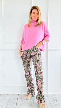Ruby Fit High Rise Stacked Cargo Pant-170 Bottoms-SMOKE RISE RED-Coastal Bloom Boutique, find the trendiest versions of the popular styles and looks Located in Indialantic, FL
