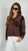 Shimmer Night Hoodie-140 Sweaters-ROUSSEAU-Coastal Bloom Boutique, find the trendiest versions of the popular styles and looks Located in Indialantic, FL