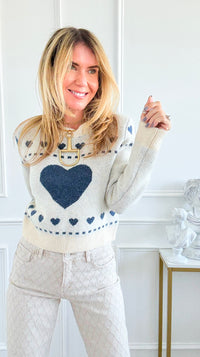 Heartfelt Whimsy Knit Sweater-140 Sweaters-Rousseau-Coastal Bloom Boutique, find the trendiest versions of the popular styles and looks Located in Indialantic, FL