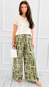 Abstract Graphic Italian Pant-100 Pants-JOY & LOVE-Coastal Bloom Boutique, find the trendiest versions of the popular styles and looks Located in Indialantic, FL