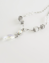 Faceted Gems Briolette Pendant Necklace - Silver-230 Jewelry-NYW-Coastal Bloom Boutique, find the trendiest versions of the popular styles and looks Located in Indialantic, FL