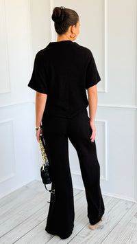 The Art of Staying In Set - Black-210 Loungewear/Sets-Zenana-Coastal Bloom Boutique, find the trendiest versions of the popular styles and looks Located in Indialantic, FL