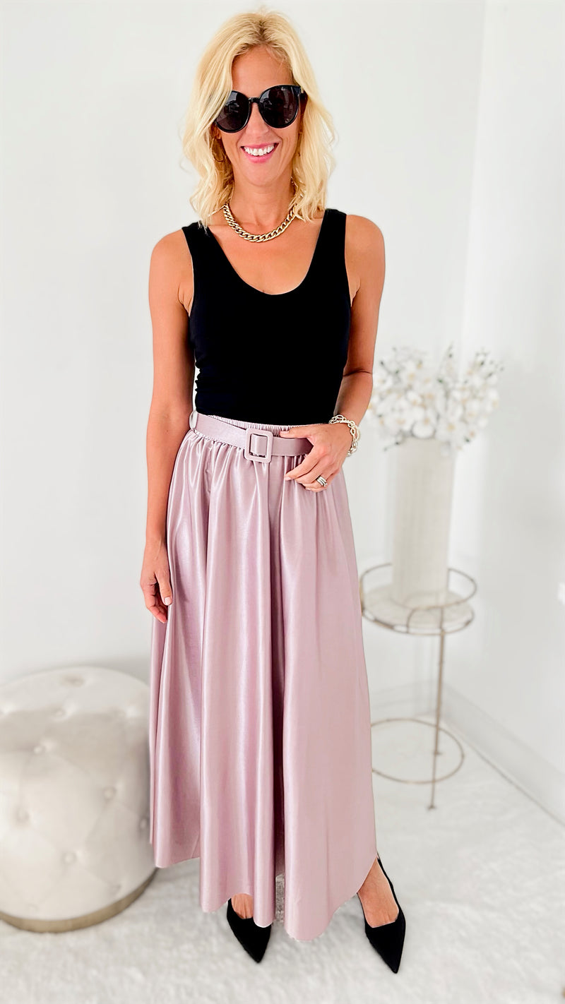 Tea Party Skirt With Belt-170 Bottoms-TABA-Coastal Bloom Boutique, find the trendiest versions of the popular styles and looks Located in Indialantic, FL