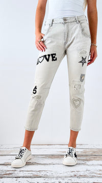 Star & Love Italian Denim Pant SHOP-190 Denim-Italianissimo-Coastal Bloom Boutique, find the trendiest versions of the popular styles and looks Located in Indialantic, FL