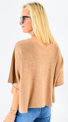 Winter in Amalfi Italian Top - Camel-140 Sweaters-Italianissimo-Coastal Bloom Boutique, find the trendiest versions of the popular styles and looks Located in Indialantic, FL