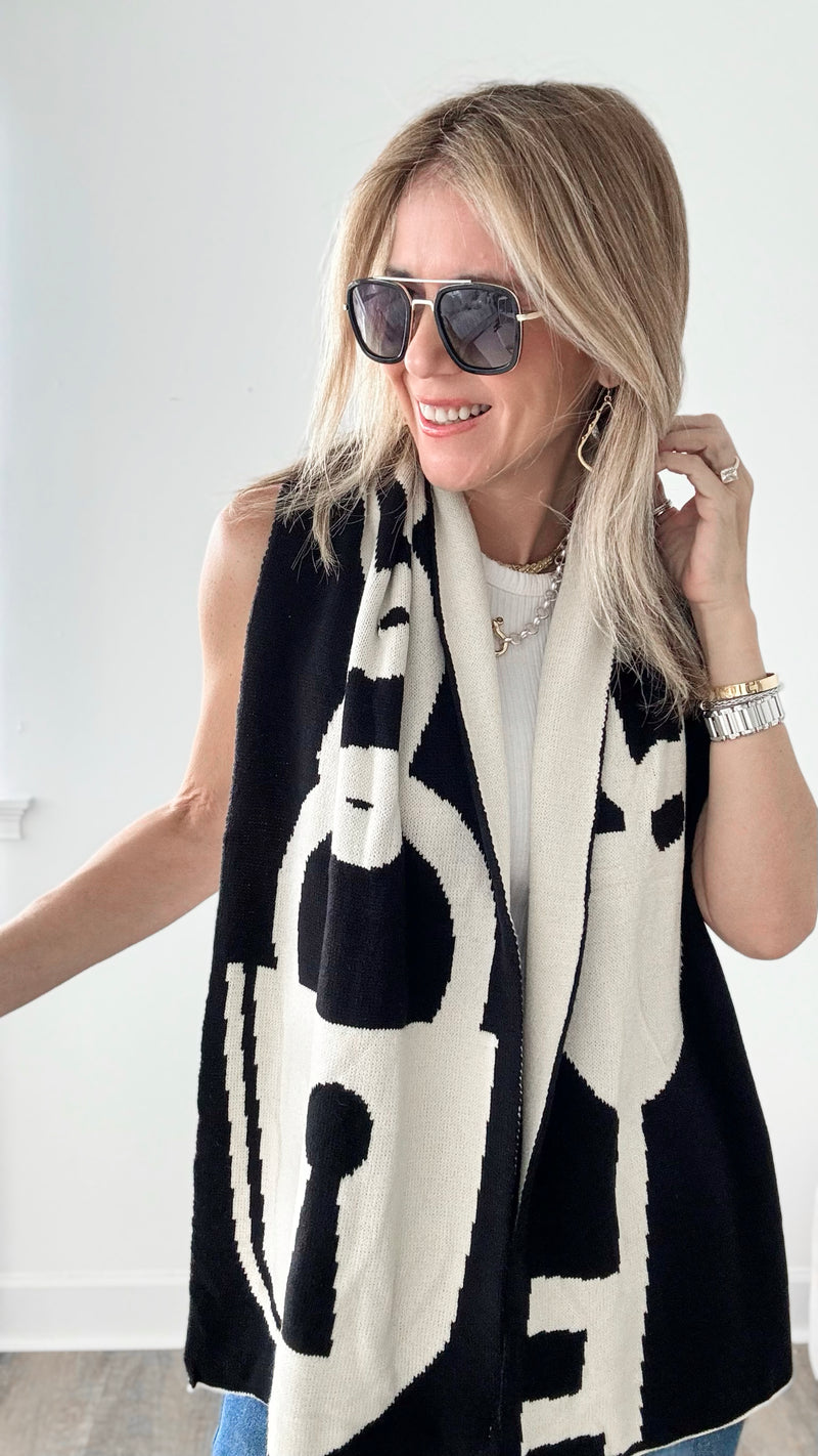 Lock Key Scarf-260 Other Accessories-MISS SPARKLING-Coastal Bloom Boutique, find the trendiest versions of the popular styles and looks Located in Indialantic, FL