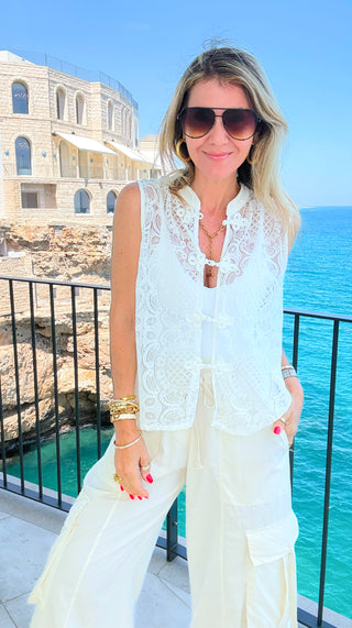 Heirloom Lace Italian Vest