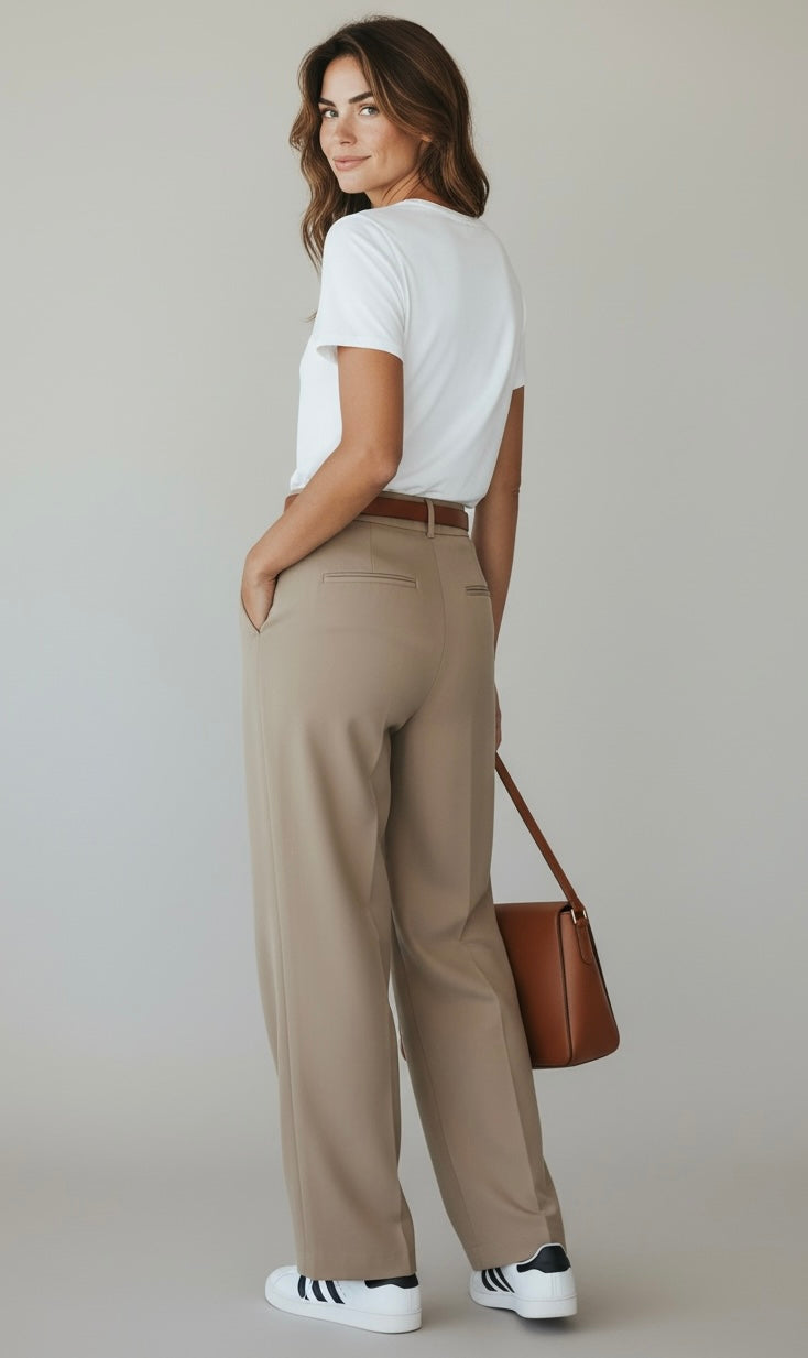 Soft Horizon Pleated Trousers-170 Bottoms/Shorts-Rousseau-Coastal Bloom Boutique, find the trendiest versions of the popular styles and looks Located in Indialantic, FL