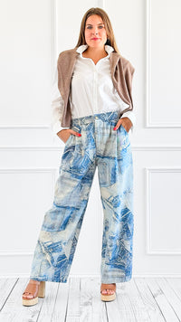 Patchwork Denim Jogger Pants-170 Bottoms-litaga-Coastal Bloom Boutique, find the trendiest versions of the popular styles and looks Located in Indialantic, FL