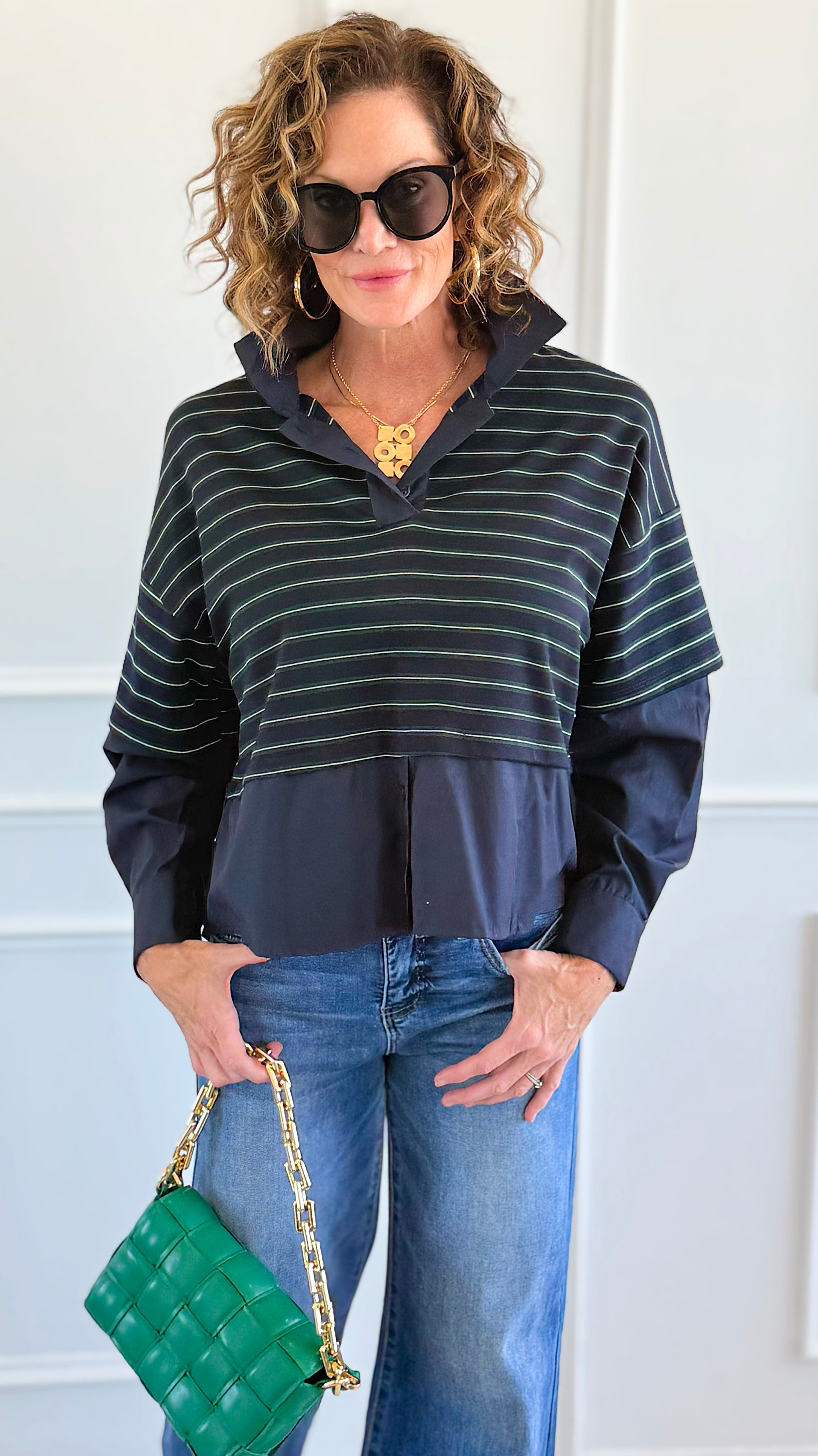 Double Debut Italian Top-110 Long Sleeve Tops-BETTER GO-Coastal Bloom Boutique, find the trendiest versions of the popular styles and looks Located in Indialantic, FL