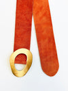 Wide Buckle Leather Suede Belt - Orange-260 Other Accessories-joia-Coastal Bloom Boutique, find the trendiest versions of the popular styles and looks Located in Indialantic, FL