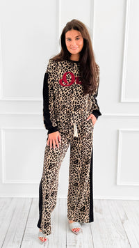 Leopard Accent Oui Italian Set-100 Pants-MOOIJ-Coastal Bloom Boutique, find the trendiest versions of the popular styles and looks Located in Indialantic, FL