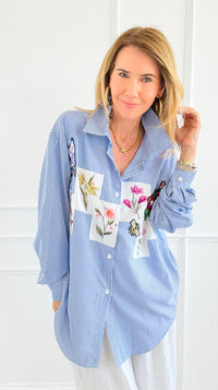 Botanical Gardens Blouse-170 Bottoms-SEÑORITA C-Coastal Bloom Boutique, find the trendiest versions of the popular styles and looks Located in Indialantic, FL