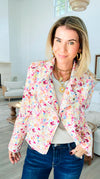 Bloom Rush Moto Jacket-160 Jackets-ROUSSEAU-Coastal Bloom Boutique, find the trendiest versions of the popular styles and looks Located in Indialantic, FL