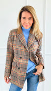 Autumn Lecture Elbow Patch Blazer-160 Jackets-JODIFL-Coastal Bloom Boutique, find the trendiest versions of the popular styles and looks Located in Indialantic, FL