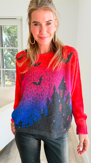 Moonlit Manor Lurex Italian St Tropez Knit Top