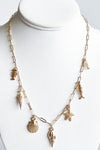 Ocean Life Gold Necklace-230 Jewelry-Golden Stella-Coastal Bloom Boutique, find the trendiest versions of the popular styles and looks Located in Indialantic, FL