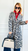 Milano Stripes Italian Coat-160 Jackets-BONITO SRL-Coastal Bloom Boutique, find the trendiest versions of the popular styles and looks Located in Indialantic, FL