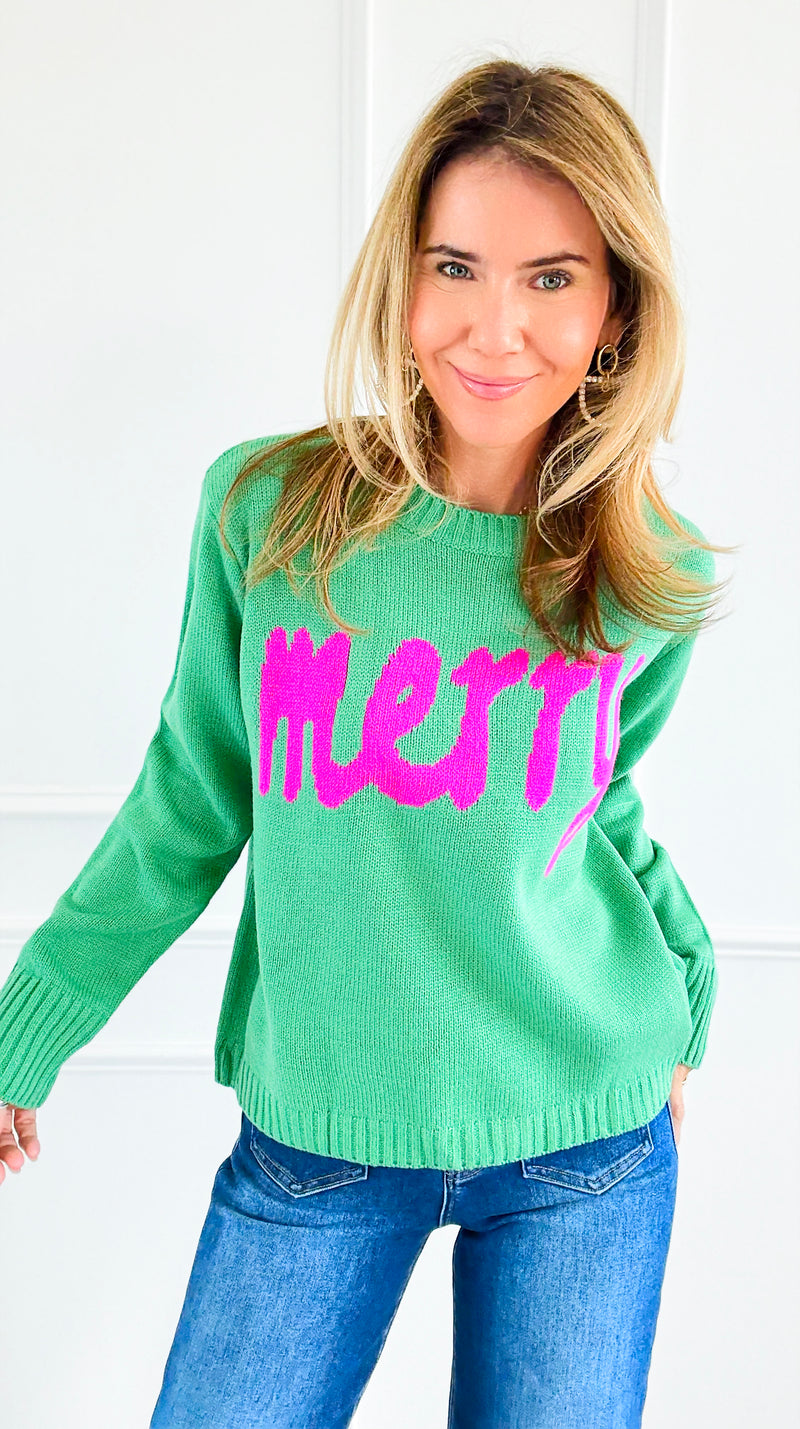 Merry & Bright Sweater-140 Sweaters-PANACHE APPAREL-Coastal Bloom Boutique, find the trendiest versions of the popular styles and looks Located in Indialantic, FL
