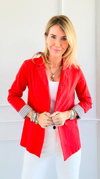 Downtown Chic Blazer - Orange-160 Jackets-Must Have-Coastal Bloom Boutique, find the trendiest versions of the popular styles and looks Located in Indialantic, FL