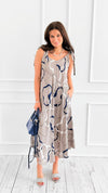 Waves Motion Sleeveless Italian Dress-200 Dresses/Jumpsuits/Rompers-PORCIENTO-Coastal Bloom Boutique, find the trendiest versions of the popular styles and looks Located in Indialantic, FL