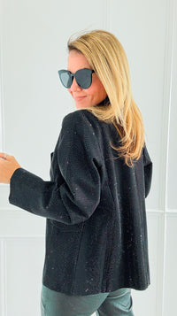 Starlit Open Front Blazer-160 Jackets-7Mango7-Coastal Bloom Boutique, find the trendiest versions of the popular styles and looks Located in Indialantic, FL