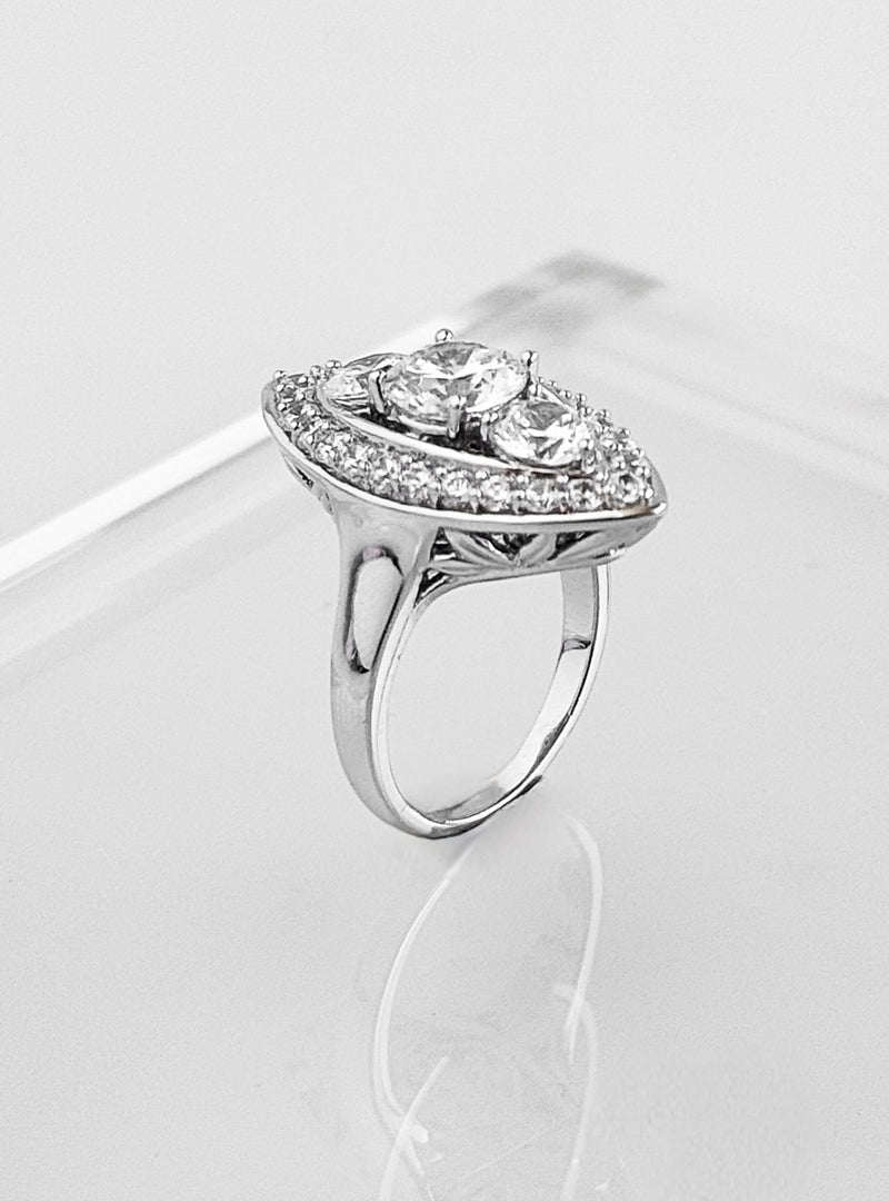 Luminous Eye Clear Ring-230 Jewelry-Oriental Treasure-Coastal Bloom Boutique, find the trendiest versions of the popular styles and looks Located in Indialantic, FL