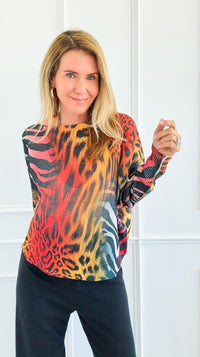 Untamed Allure Italian St Tropez Sweater-140 Sweaters-SORPRESA-Coastal Bloom Boutique, find the trendiest versions of the popular styles and looks Located in Indialantic, FL