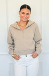 Mist Over Capri Sweatshirt - Ash Mocha-130 Long Sleeve Tops-Zenana-Coastal Bloom Boutique, find the trendiest versions of the popular styles and looks Located in Indialantic, FL