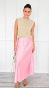 Isabella Italian Skirt- Light Pink-170 Bottoms-SEE YOU IN ROME-Coastal Bloom Boutique, find the trendiest versions of the popular styles and looks Located in Indialantic, FL