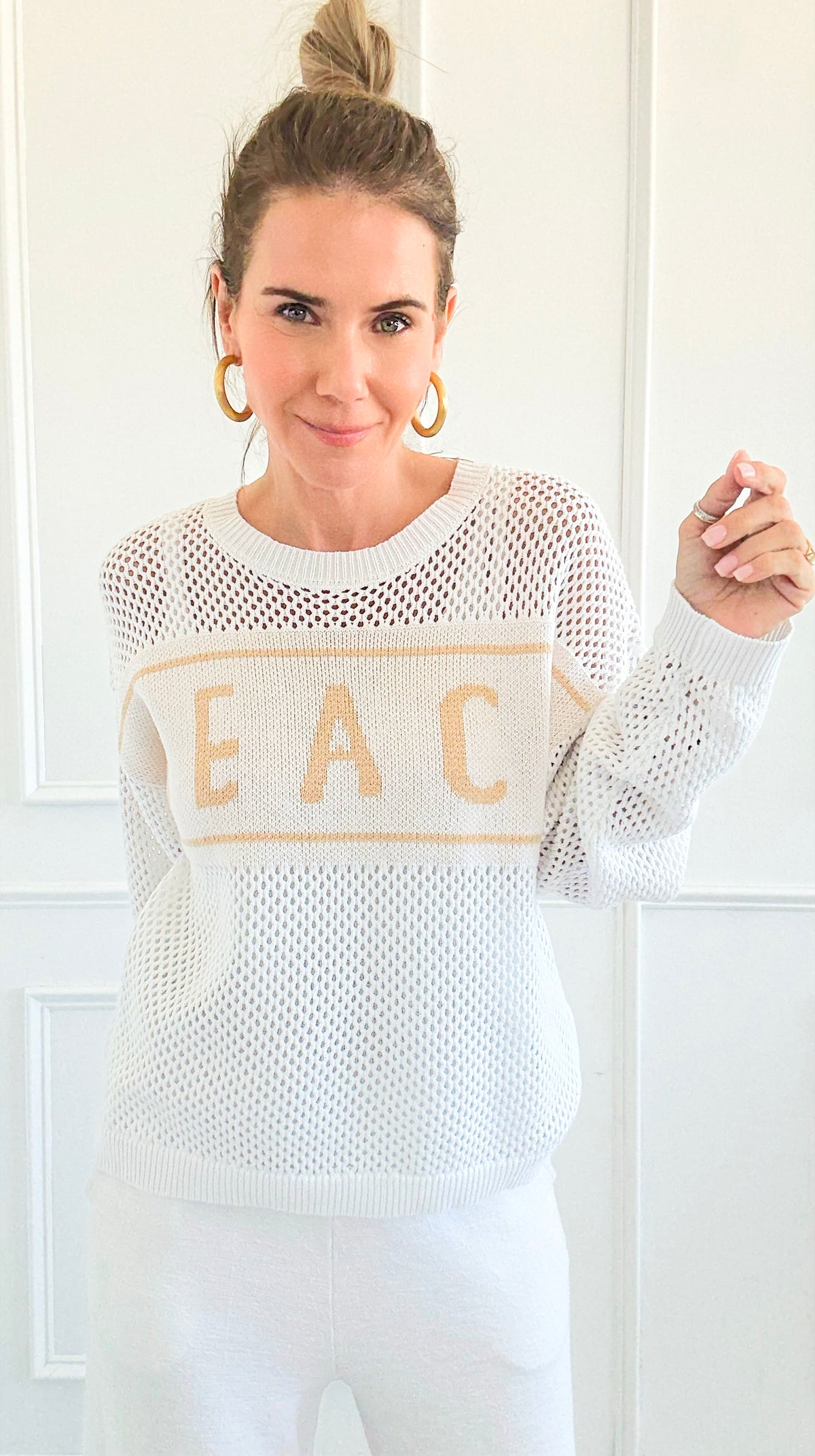 Sea Breeze Mesh Knit Sweater-140 Sweaters-ABLE-Coastal Bloom Boutique, find the trendiest versions of the popular styles and looks Located in Indialantic, FL