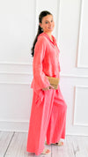 Seaside Sway Italian Linen Pants-Coral-100 Pants-FIORE-Coastal Bloom Boutique, find the trendiest versions of the popular styles and looks Located in Indialantic, FL