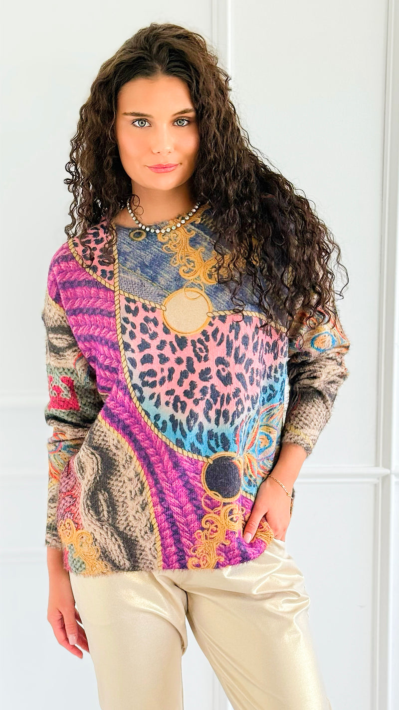 Echeveau Poetic Sweater-140 Sweaters-Fate By LFD-Coastal Bloom Boutique, find the trendiest versions of the popular styles and looks Located in Indialantic, FL