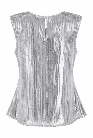 Sequin Swing Top - Silver