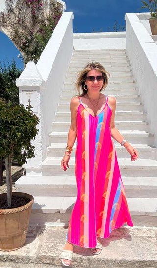 Pink Sands & Palms Italian Maxi Dress