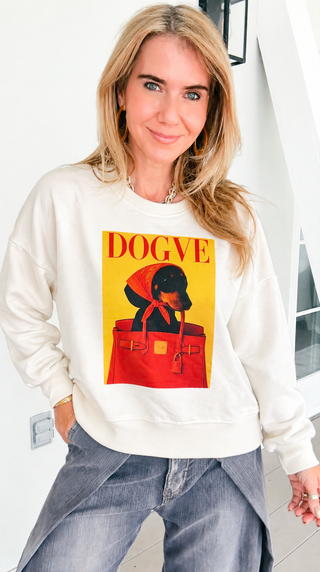 Purse Pup Statement Italian Sweatshirt