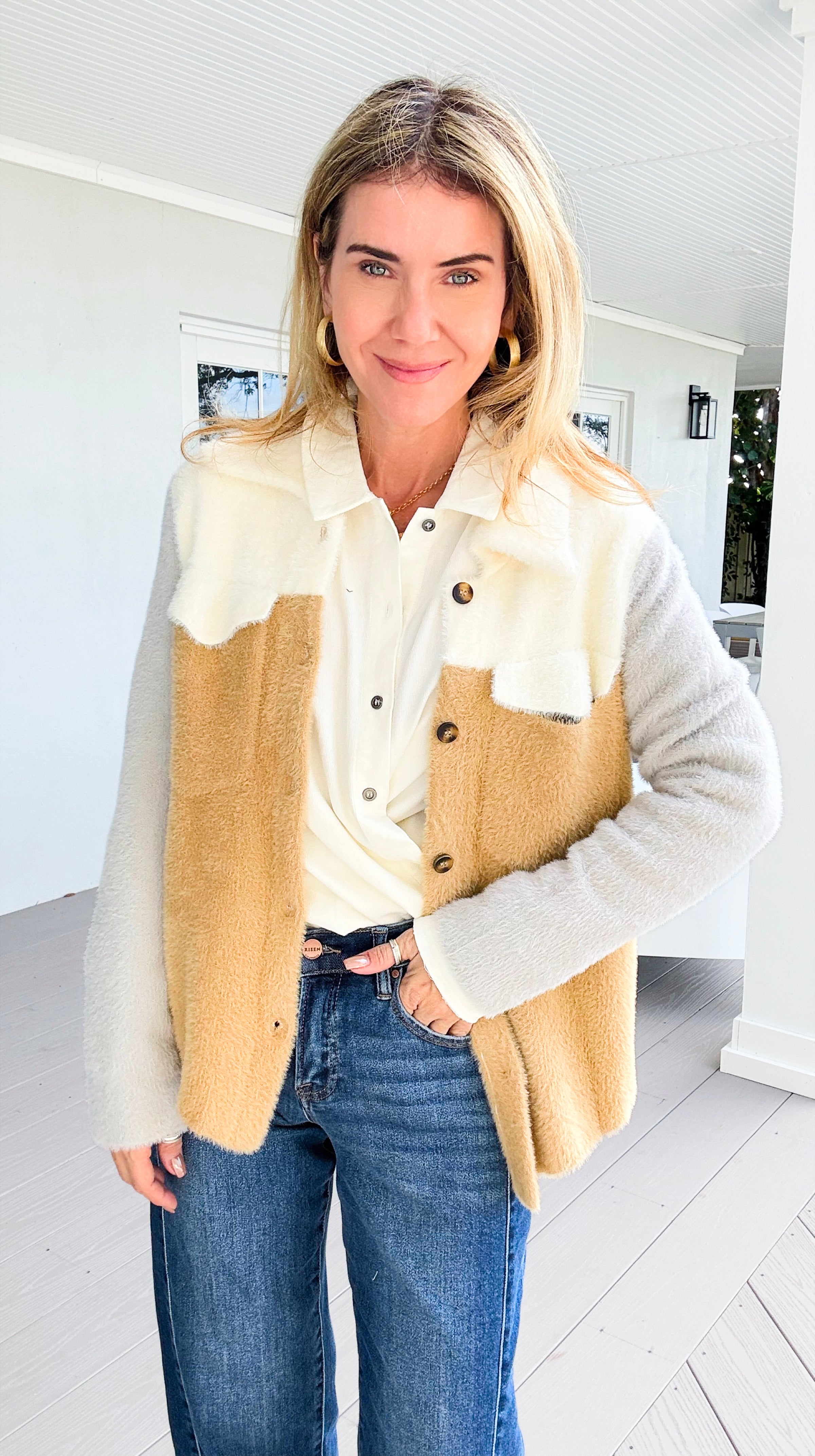 Snowfall Luxe Colorblock Jacket