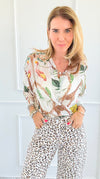 Safari Paradise Italian Shirt-170 Bottoms-Italianissimo-Coastal Bloom Boutique, find the trendiest versions of the popular styles and looks Located in Indialantic, FL