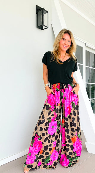 Fierce in Florals Kapri Italian Pants