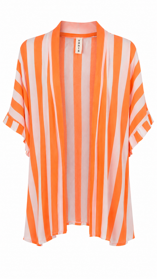 Cabana Club Stripe Italian Set- Neon Orange