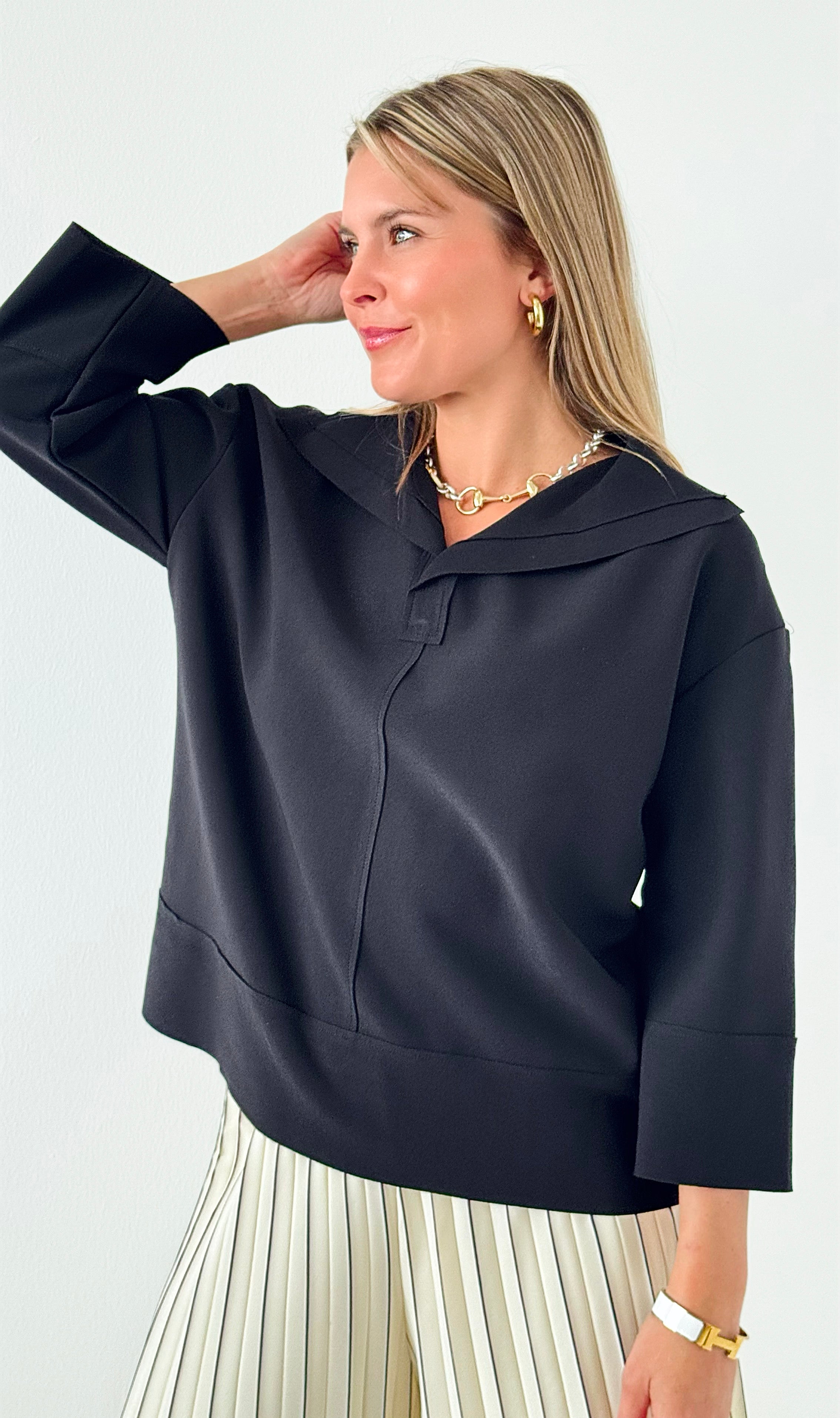 Effortlessly Chic Knit Top-110 Long Sleeve Tops-Joh Apparel-Coastal Bloom Boutique, find the trendiest versions of the popular styles and looks Located in Indialantic, FL