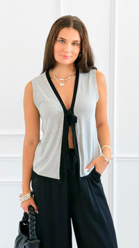 Downtown Darling Ribbon Top-100 Sleeveless Tops-DOE AND RAE-Coastal Bloom Boutique, find the trendiest versions of the popular styles and looks Located in Indialantic, FL